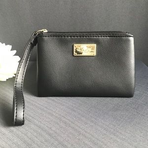 Betsy Johnson small black wristlet purse.